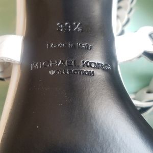 michael kors white heels